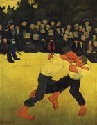 Paul Serusier Breton Wrestling painting